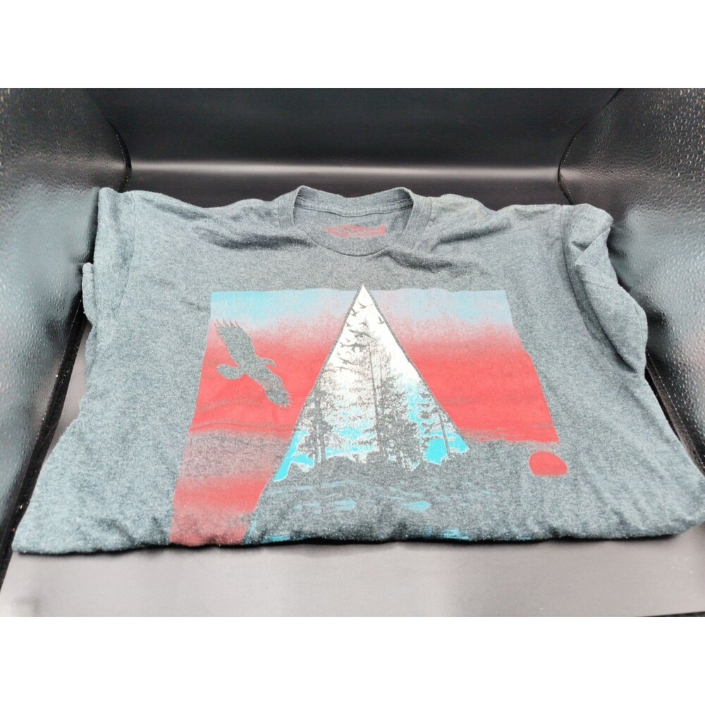 Tony Hawk Gray Large Red Blue Triangle Bird T Shirt T8